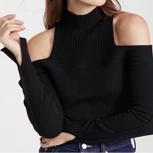 Jonathan Simkhai Black Off-Shoulder Sweater